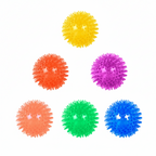 Dog Chew Spike Ball – Squeaky & Floatable – Dental TPR – Multi