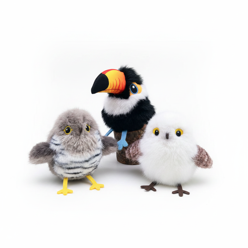 Vibrating Bird Cat Toy – Motion Sensor & Chirping Sound – Cuckoo